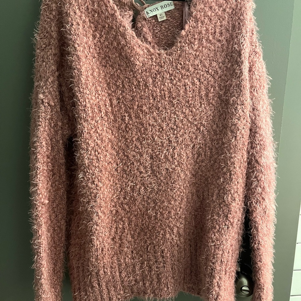 Open back sweater